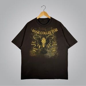 Vintage Bone Collector Graphic Brown Short Sleeve T-Shirt XL